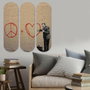 Wallity Cuadro Decorativo de MDF Multicolor (3 Piezas)